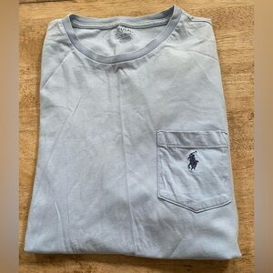 Polo‎ Ralph Lauren Classic Fit Men’s Sz L Lt Blue Jersey Pocket Tee
